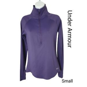 Under Armour Women's UA Heatgear 1/2 zip Long Sleeve Pullover Small